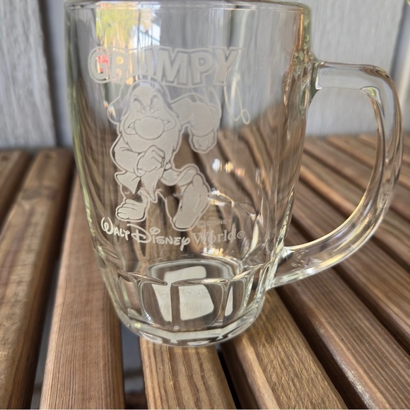 Walt Disney World Glass Mug Vintage Grumpy Engraved Dad Arriba Brothers Cup - Picture 6 of 15